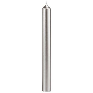 Bougie droite argent 200mm