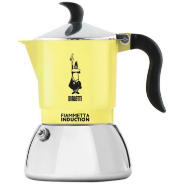 Cafetière italienne 4 tasses Jaune Pastel - Fiammetta