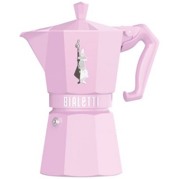 Cafetière italienne 6 tasses Rose Pastel - Moka Exclusive