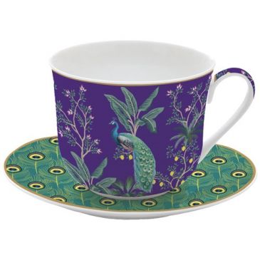 Coffret Tasse Déjeuner 40 cl - Imperial Peacock