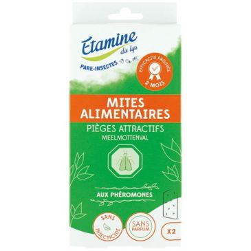 Boîte 2 pièges attractifs pour mites alimentaires