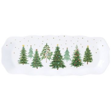 Plat à cake 37 x 14 cm - Festive Trees