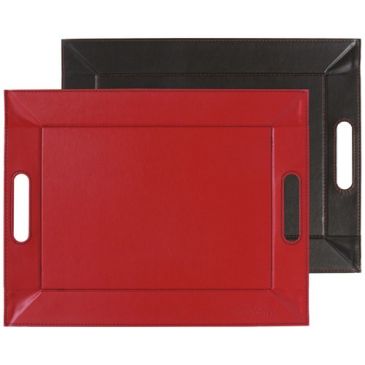 Plateau bicolore réversible 45 x 35 cm Rouge / Noir