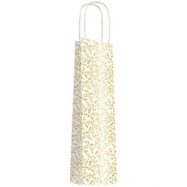 Sac cabas kraft blanc or 14 x 39cm