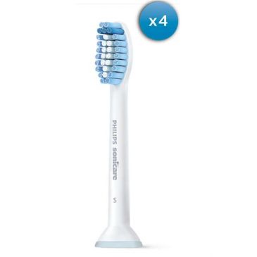 Lot de 4 têtes de brosse à dent Sonicare S Sensitive - HX6054.07